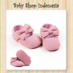 S948 Sepatu Bayi Pita Pink  large